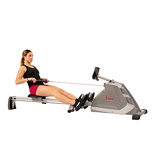 Sunny Health & Fitness SF-RW5854 Magnetic Rowing Machine with Dual Resistance