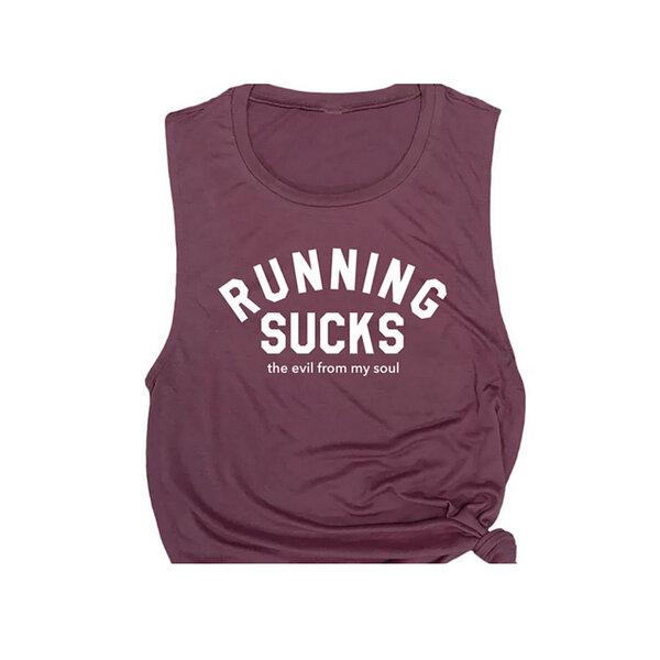 Running Sucks the Evil from My Soul Muscle Tee