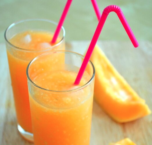 Orange Cantaloupe Creamsicle Smoothie Recipe