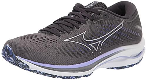 Mizuno Women's Wave Rider 25 Running Shoe, Blackened Pearl, 7.5 Wide